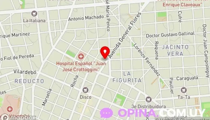 mapa de Soldent - Soluciones Dentales Clínica dental en Montevideo