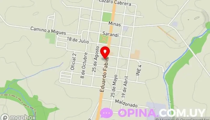 mapa de SOLIS REPUESTOS Comercio en Solís de Mataojo