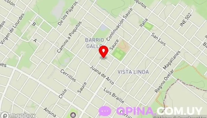 mapa de Sosa-Sansone Escuela en Las Piedras