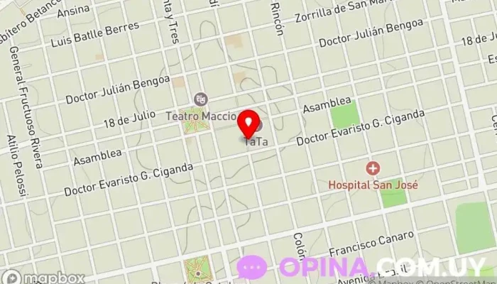 mapa de Soul Sisters San José Papelería, Tienda de artesanías, Tienda de material escolar, Tienda de regalos en San José de Mayo