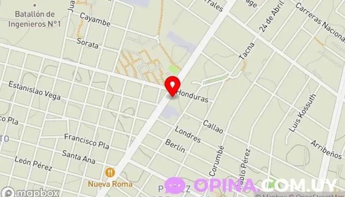 mapa de SPA Patricia Gianre Spa, Esteticista, Centro de estética, Salón de reflexoterapia, Terapeuta de drenaje linfático, Podólogo, Clínica especializada, Masajista deportivo, Centro de salud y bienestar en Montevideo