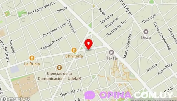 mapa de Sports Lab  en Montevideo