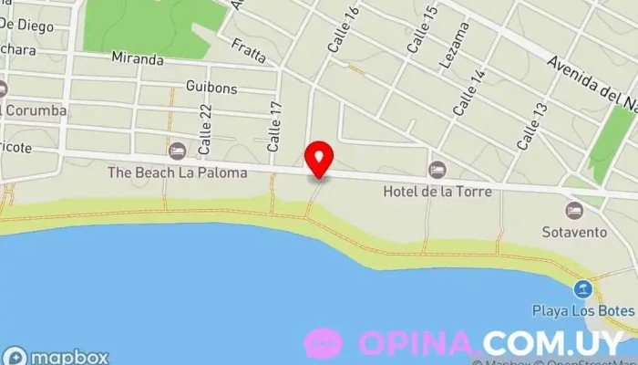 mapa de Sprout escuela de surf Escuela en La Paloma