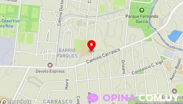 mapa de St. Patrick's College Colegio bilingüe, Escuela en Montevideo