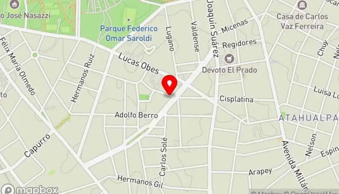 mapa de St. Patrick's Bar en Montevideo