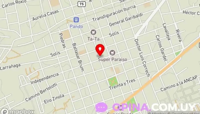 mapa de Stomp Escuela de arte en Pando