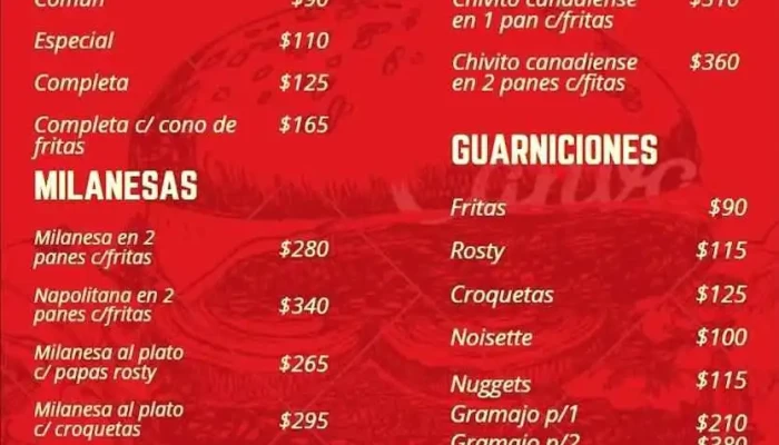 Stop X 18 -  Menu - Minas