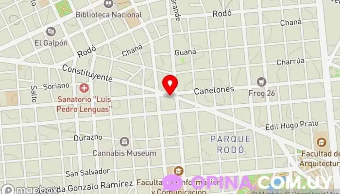 mapa de STOP´N DANCE Gimnasio, Academia de baile en Montevideo