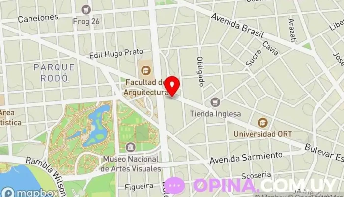 mapa de Striort Uruguay Clínica especializada en Montevideo