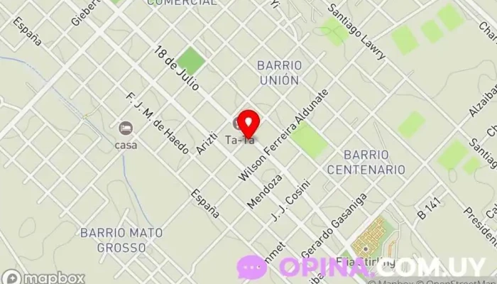 mapa de Strohvig Impresiones Imprenta en Fray Bentos