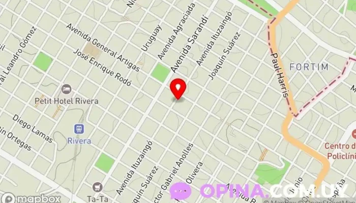 mapa de Studio Danza Academia de baile en Rivera