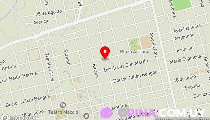 mapa de Sub Agente de Quinielas Profesor de juegos de azar y apuestas en San José de Mayo