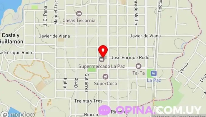 mapa de Super La Paz Supermercado en La Paz