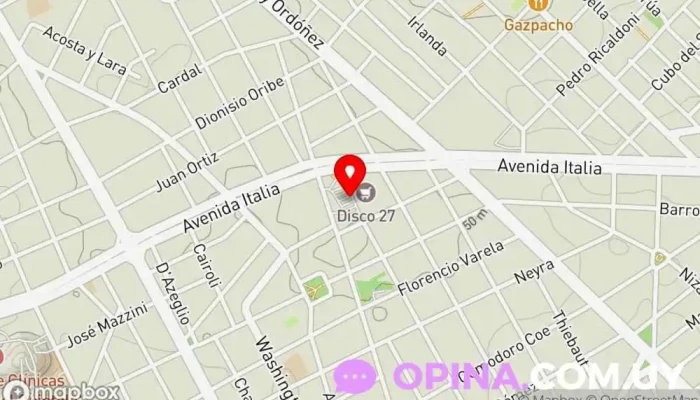 mapa de Supermercado Disco Fresh Market Supermercado en Montevideo