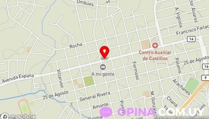 mapa de Supermercado El Palmar Supermercado en Castillos