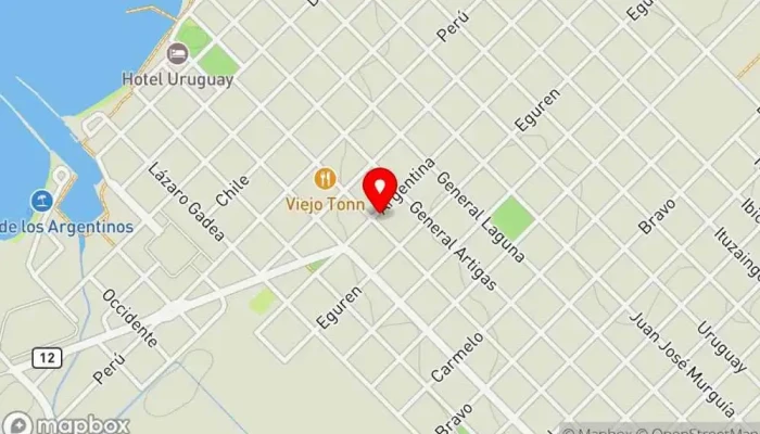 mapa de Supermercados El Dorado Supermercado en Nueva Palmira