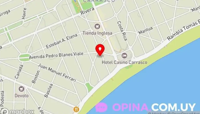 mapa de Sures Real Estate Agentes inmobiliarios en Montevideo