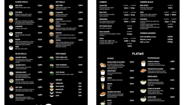 Sushi App Parque Miramar -  Menu - Ciudad de la Costa