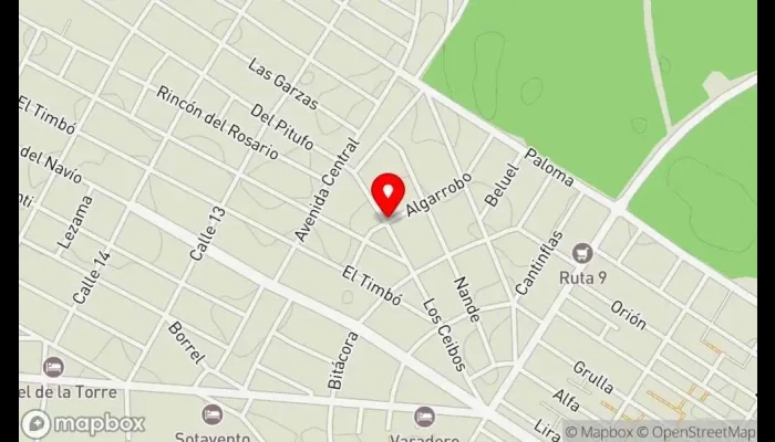 mapa de Sushi Warike Comida Peruana, La Paloma, Rocha Restaurante en Rocha