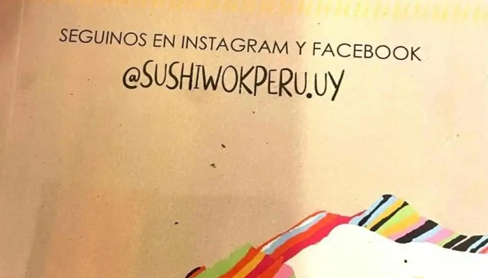 Sushi Wok Peru Pocitos Menu - Montevideo