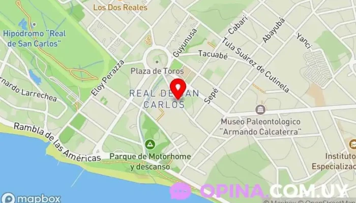 mapa de Taboba y maurente Complejo de apartamentos en Col. del Sacramento