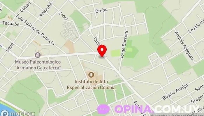 mapa de Talleres San Benito Centro educativo en Col. del Sacramento