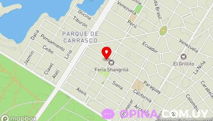 mapa de Talleres terapia ocupacional Centro de salud infantil en Canelones