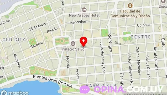 mapa de Tangram Papelería en Montevideo