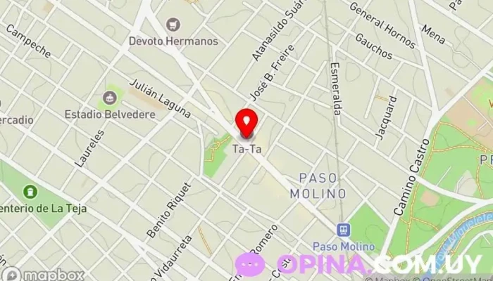 mapa de Tarjeteria Y regaleria Piscis Tienda de regalos en Montevideo