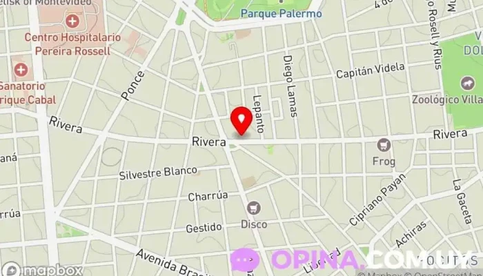 mapa de Taxis Soca Parada de taxis en Montevideo