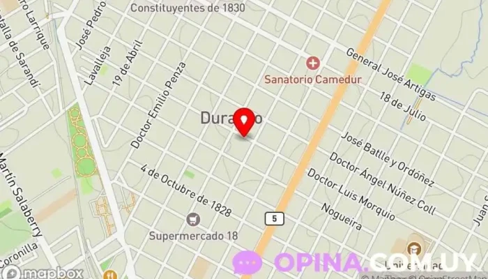 mapa de Tecno Arte Tienda de instrumentos musicales en Durazno