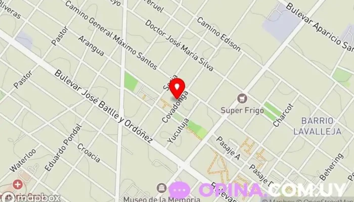 mapa de Tecnocratas del Uruguay Oficina del Gobierno, Academia de informática, Desarrollo de productos e investigación en Montevideo