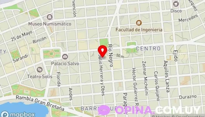 mapa de Tecnopapeleria Papelería en Montevideo