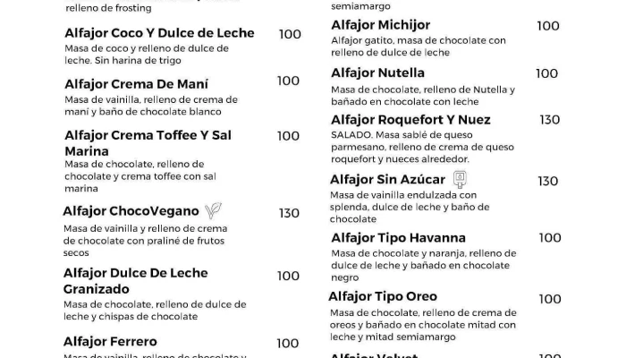 Telizzia Cat Cafe Menu - Montevideo