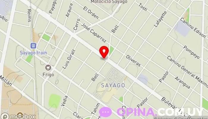 mapa de TEMATIK Imprenta, Societe de Flocage en Montevideo