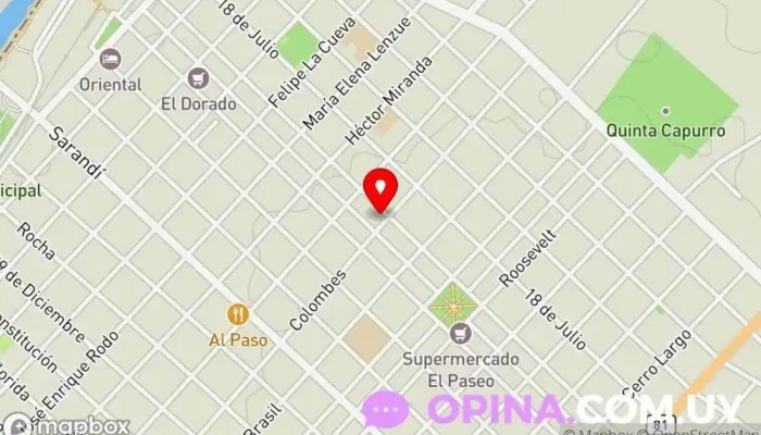 mapa de TeqnoSpa Spa y gimnasio en Santa Lucía