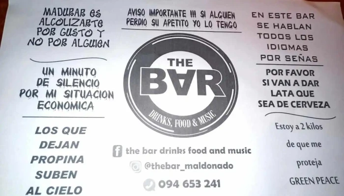 The Bar -  Menu - Maldonado