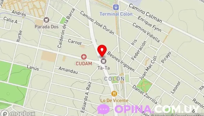 mapa de Tiendas Montevideo - Colon Tienda de artículos para el hogar en Montevideo