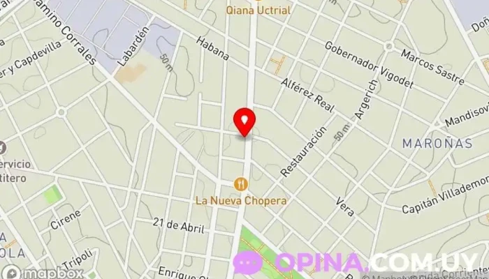 mapa de Tiki S.C.A. Tienda de artículos para el hogar en Montevideo