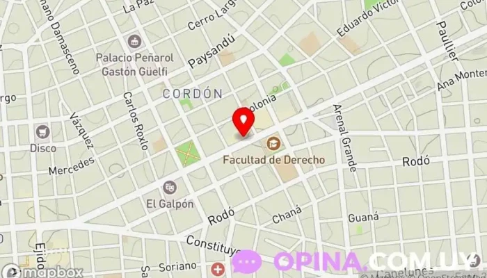mapa de Todo Acá Tienda general en Montevideo