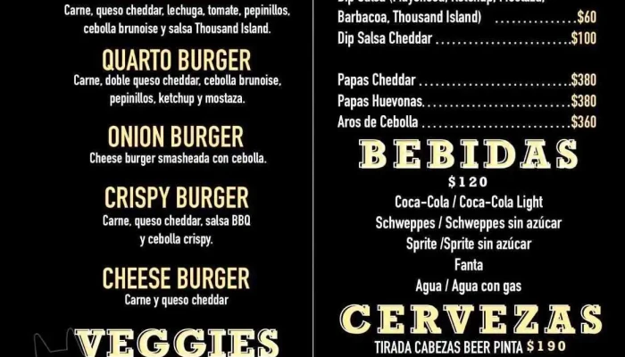 Togas Burger -  Menu - Maldonado