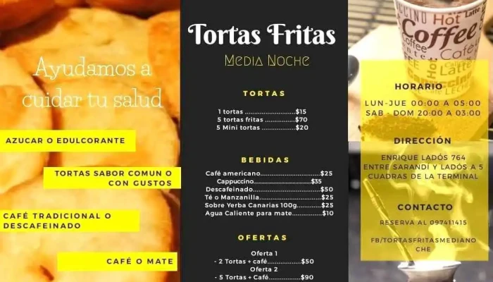 Tortas Fritas Media Noche Menu - Minas