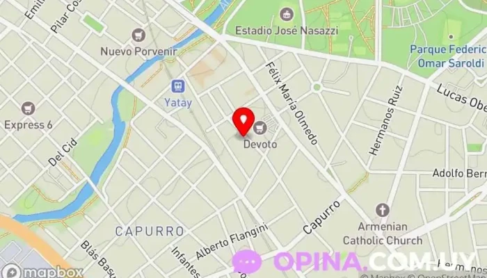 mapa de Toufuu - Escuela de idioma japonés (日本語学校 東風) Artista, Academia de idiomas en Montevideo