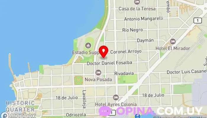 mapa de TRABAJO Instituto de secundaria en Col. del Sacramento