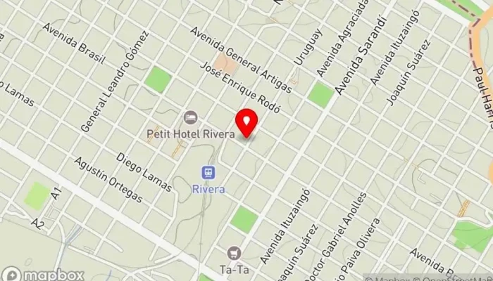 mapa de Tráiler Buen Sabor Restaurante de comida rápida en Rivera