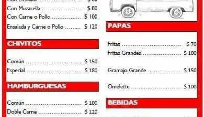 Trailerlanica Menu - Artigas