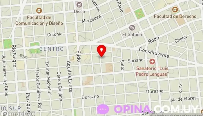 mapa de Transmutar Librería en Montevideo