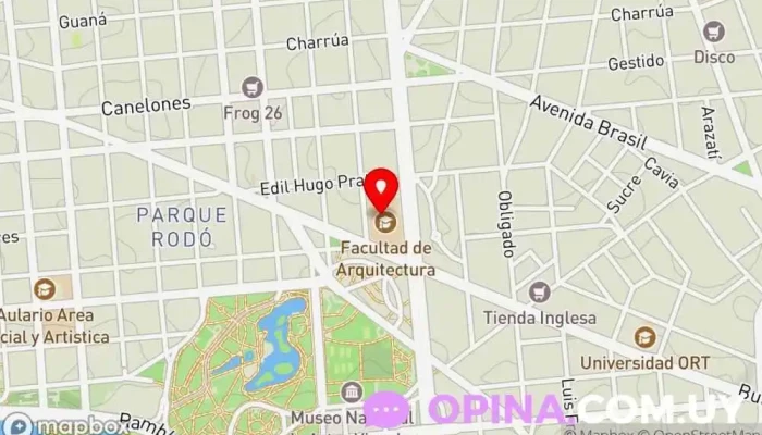 mapa de TRAZO Papeleria y Libreria Tienda de artesanías, Librería, Kiosco en Montevideo