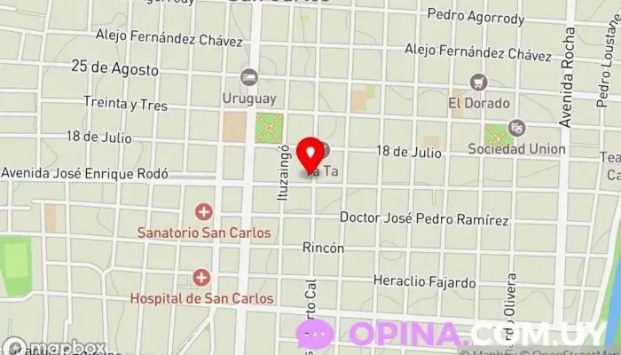 mapa de Tremendos libros Librería en San Carlos
