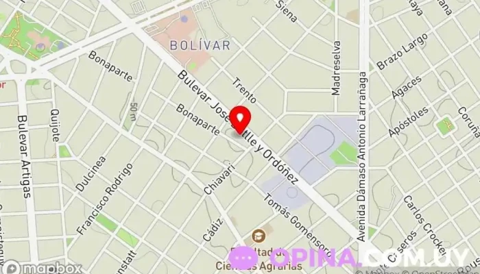 mapa de Treppco  en Montevideo